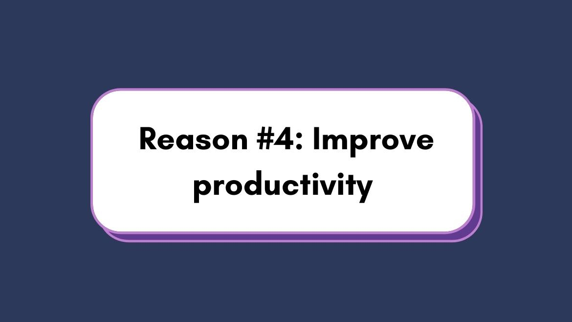 reason to move to cloud - productivity